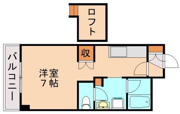 折尾駅 徒歩5分 2階の物件間取画像